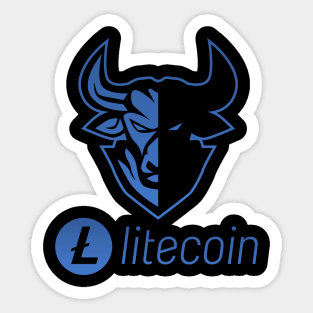 Litecoin ltc Crypto coin Crytopcurrency Sticker